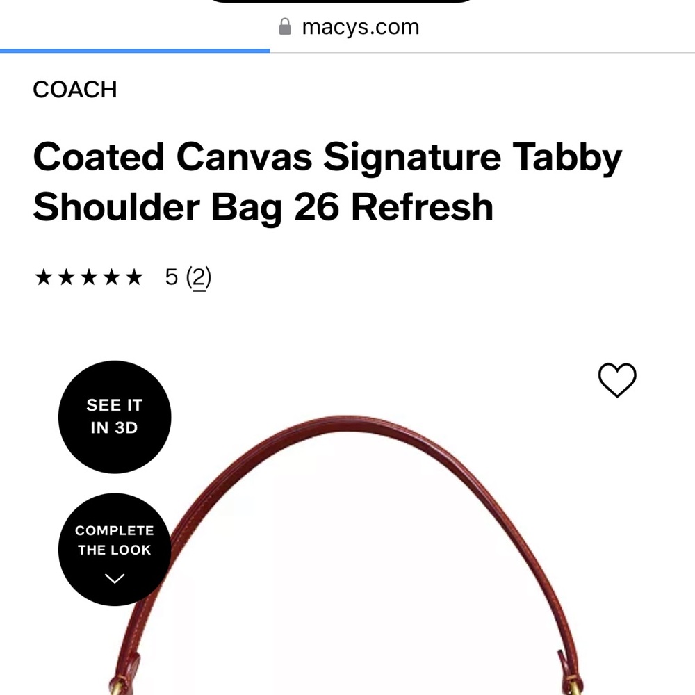 Coach Tabby crossbody/shoulder bag NWOT - Picture 9 of 9